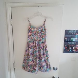 Tank top floral spring dress